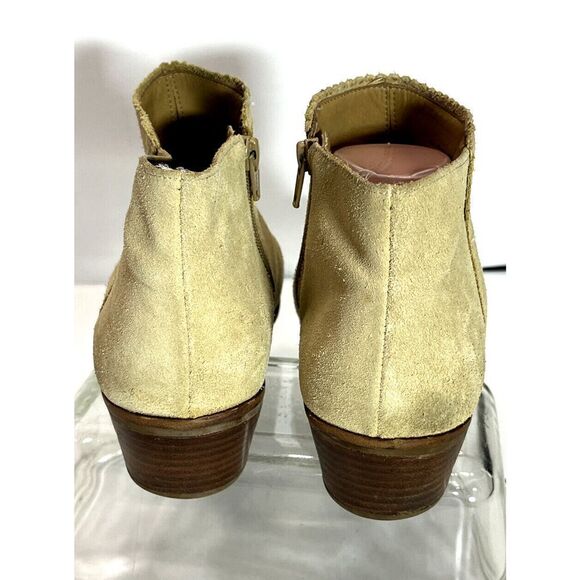 Jack Rogers Tan Suede Ankle Boots Booties Size 10 M Bailee Camel - Picture 4 of 12